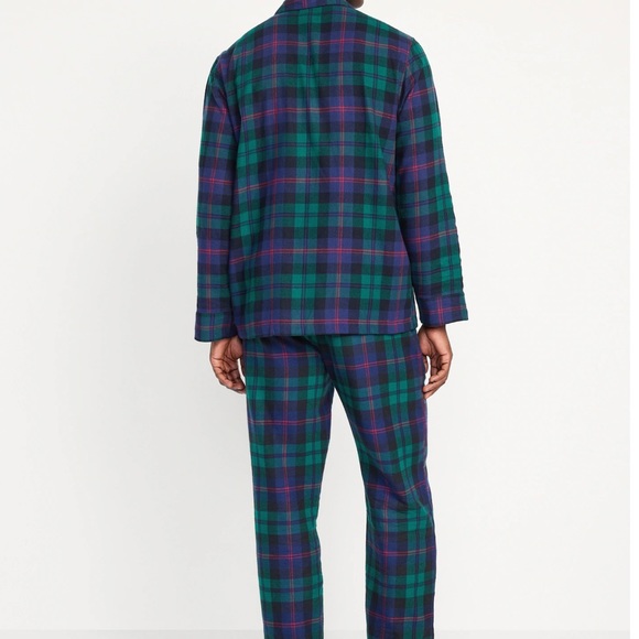 NWT OLD NAVY Flannel Pajama Set Color: Black Watch SIZE MEDUIM - Picture 2 of 4
